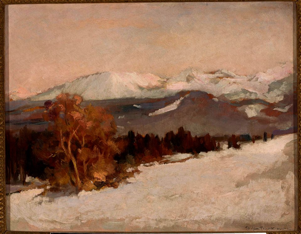 Stefan Filipkiewicz - Mountain landscape in winter - MP 5180 MNW - National Museum in Warsaw