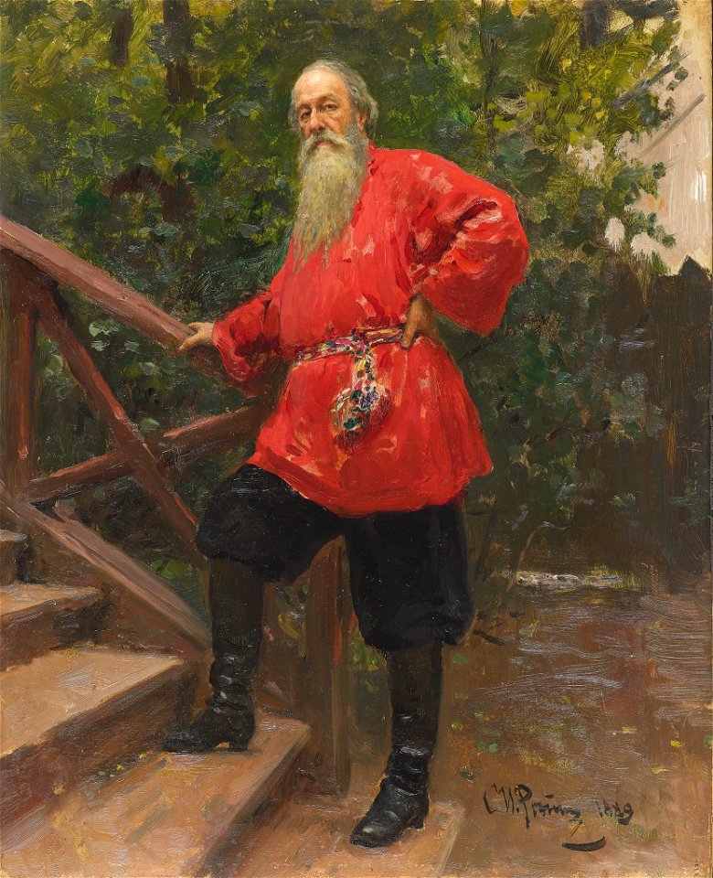 Stasov by Repin 1889
