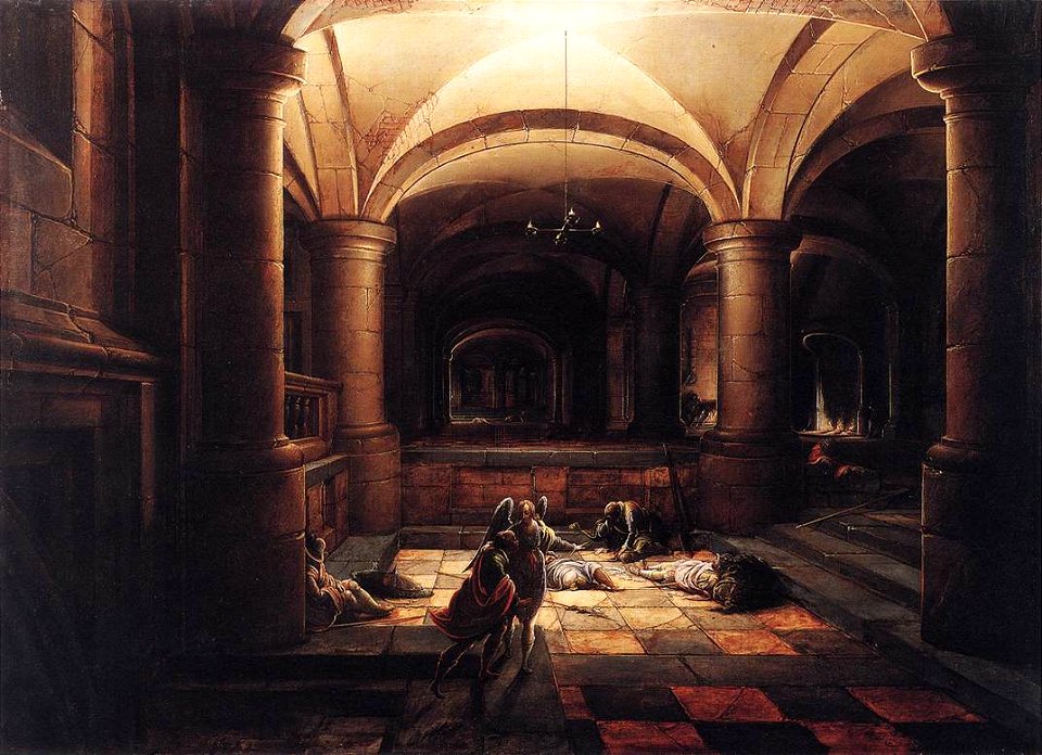 Hendrick van Steenwyck (II) - The Liberation of St Peter - WGA21773