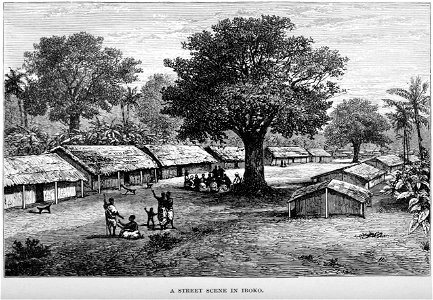Stanley Founding of Congo Free State 173 A Street Scene in Iboko