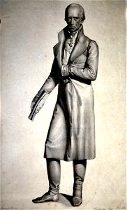Statue Franz I. Kriehuber Litho