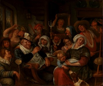 Jan Steen - Twelfth Night - NG.M.01398 - National Museum of Art, Architecture and Design