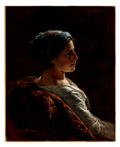 Theodore Clement Steele - The Munich Model - 71.225 - Indianapolis Museum of Art