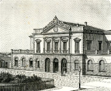 Stazione di Cagliari nel 1895