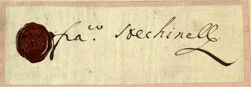 Stechinelli Capellini Francesco Maria Unterschrift Siegel Sig 3 H VIII A 4790 (Stadtarchiv Braunschweig)