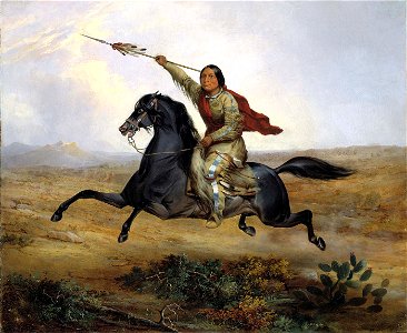 John Mix Stanley - Ko-rak-koo-kiss, a Towoccono Warrior - 1985.66.248,931 - Smithsonian American Art Museum