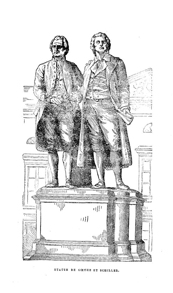 Statue de Goethe & Schiller