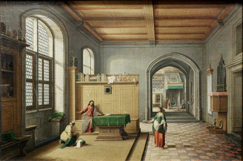Paris - Musée du Louvre - Hendrick Van Steenwyck, le Jeune - Jésus chez Marthe et Marie - INV 1864 - 001