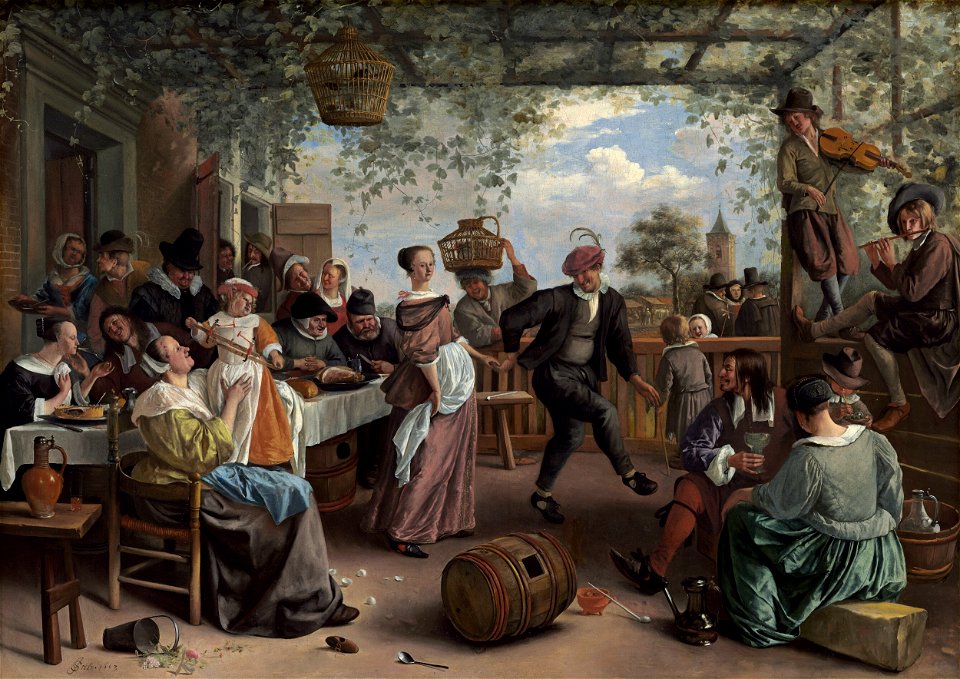 The Dancing Couple-1663-Jan SteenFXD