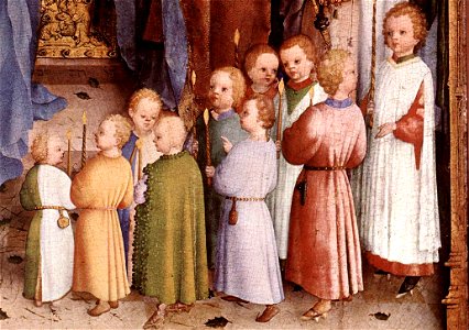 Stefan Lochner - Presentation of Christ in the Temple (detail) - WGA13349