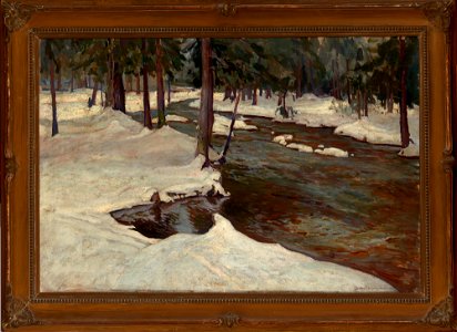 Stefan Filipkiewicz - Forest Stream - MNK II-b-678 - National Museum Kraków