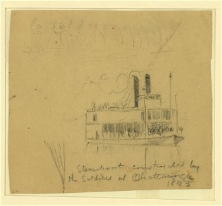 Steamboat constructed by the Soldiers at Chattanooga, 1863 LCCN2004660597