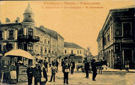 Stanisławów - Stanislau. Ul.Belwederska - Belvederegasse