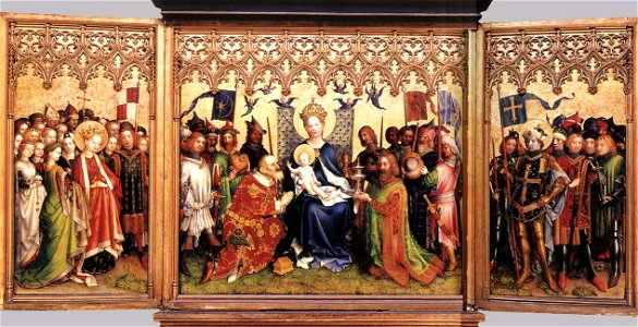 Stefan Lochner - Altarpiece of the Patron Saints of Cologne - WGA13341