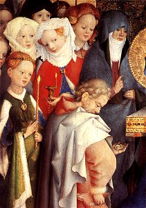 Stefan Lochner - Presentation of Christ in the Temple (detail) - WGA13348