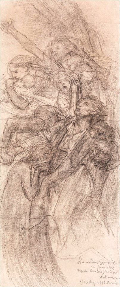 Stanisław Wyspiański Studie für ein Glasfenster