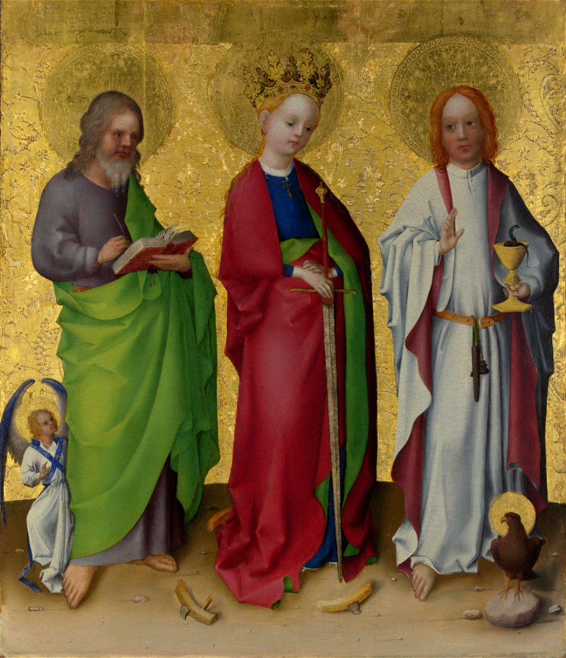 Stefan Lochner - Drei Heilige, ca.1450 (London)