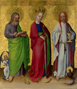 Stefan Lochner - Drei Heilige, ca.1450 (London)