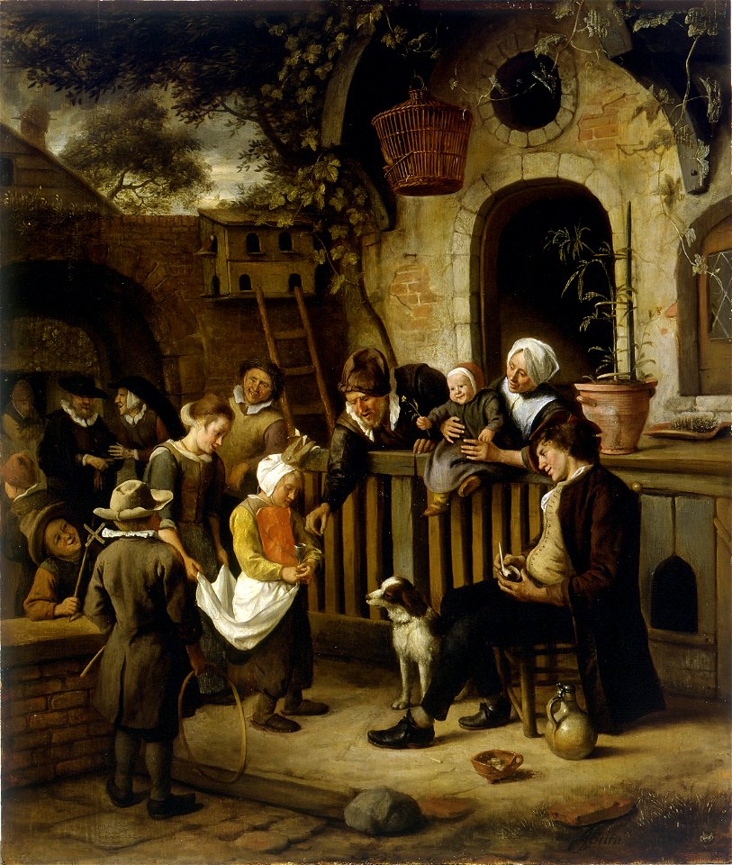 Jan Steen - The little alms collector (Petit Palais)