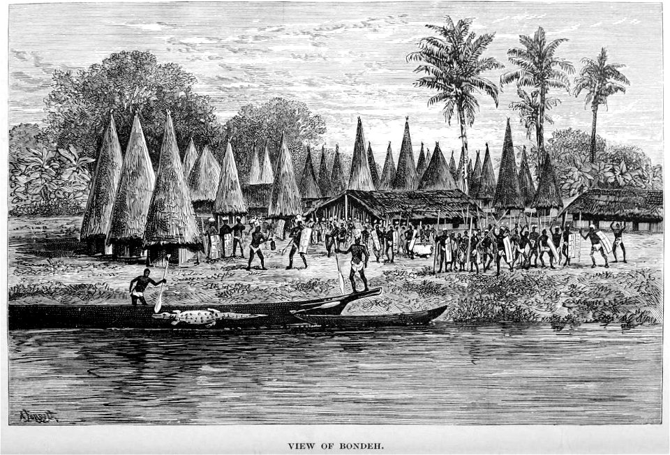 Stanley Founding of Congo Free State 126 view of Bondeh