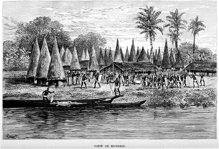 Stanley Founding of Congo Free State 126 view of Bondeh