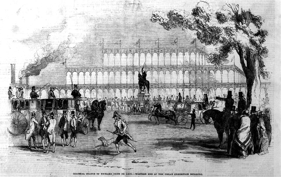 Statue of Richard I - Illustrated London News 28 June 1851