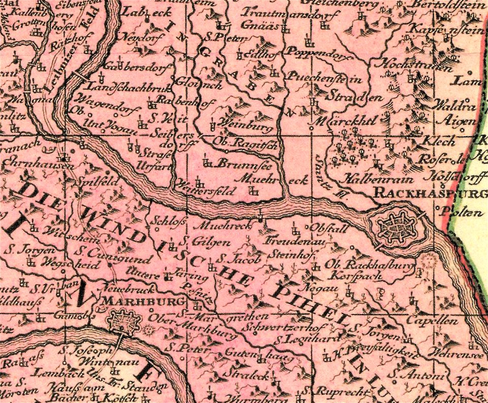 Steiermark Seutter 1728 Radkersburg