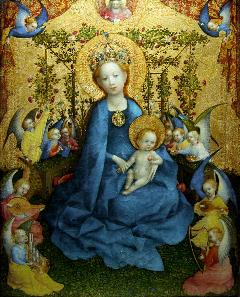 Stefan Lochner Madonna im Rosenhag