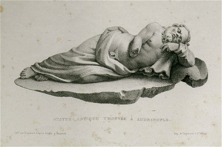 Statue antique trouvée à Andrinople - Sayger C - 1834