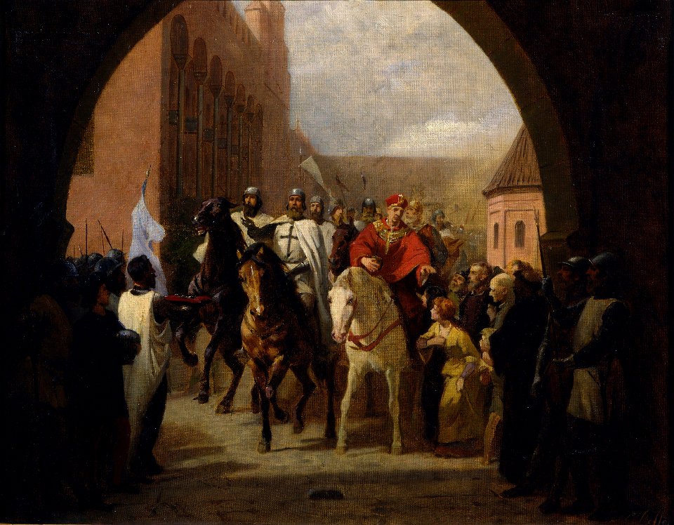 Carl Steffeck - Einzug der Ordensritter in die Marienburg (1884)