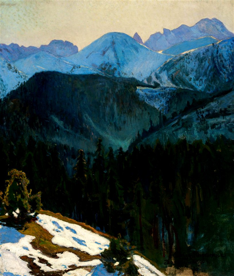 Stefan Filipkiewicz - Tatra Mountain view - MP 491 MNW - National Museum in Warsaw