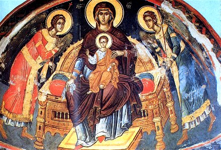 Stavronikita Monastery Fresco in the Apse