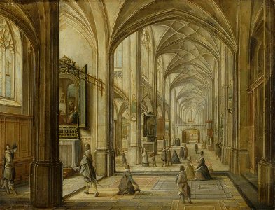 Hendrick van Steenwyck (II) - Interior of a Gothic Church - WGA21771