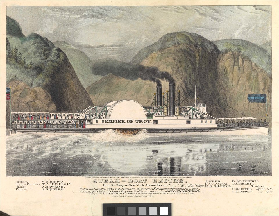 Steam-boat Empire. Built for Troy and New York, Steam-Boat Co RMG PY0240
