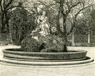 Statua del Genio di Palermo nella villa Giulia