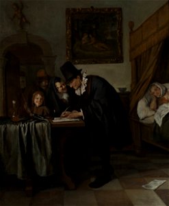 Jan Havicksz. Steen - The Doctor's Visit - Google Art Project. Free illustration for personal and commercial use.