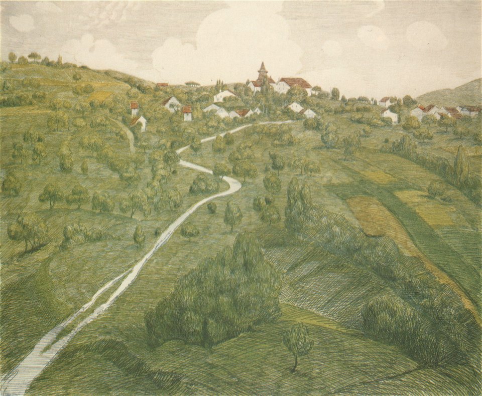 Steinlen, Theophile Alexandre - Belmont bei Lausanne