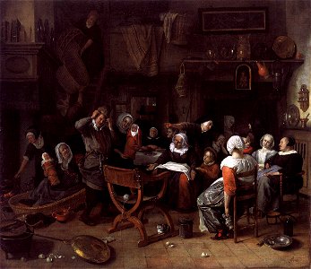 Jan Steen - Twin Birth Celebration - WGA21737