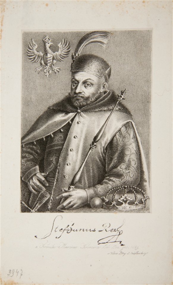 Stefan Batory. Стэфан Баторы (J. Aziambłoŭski, 1833-50)