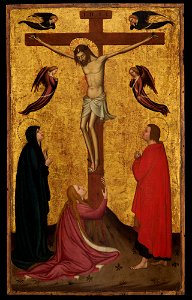 Stefano da Verona (Stefano di Giovanni d'Arbosio di Francia) - The Crucifixion - 2018.87 - Metropolitan Museum of Art. Free illustration for personal and commercial use.