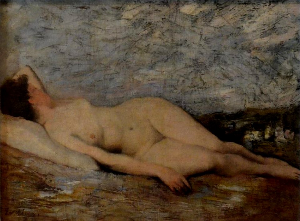 Stefan Luchian - Nud culcat in peisaj