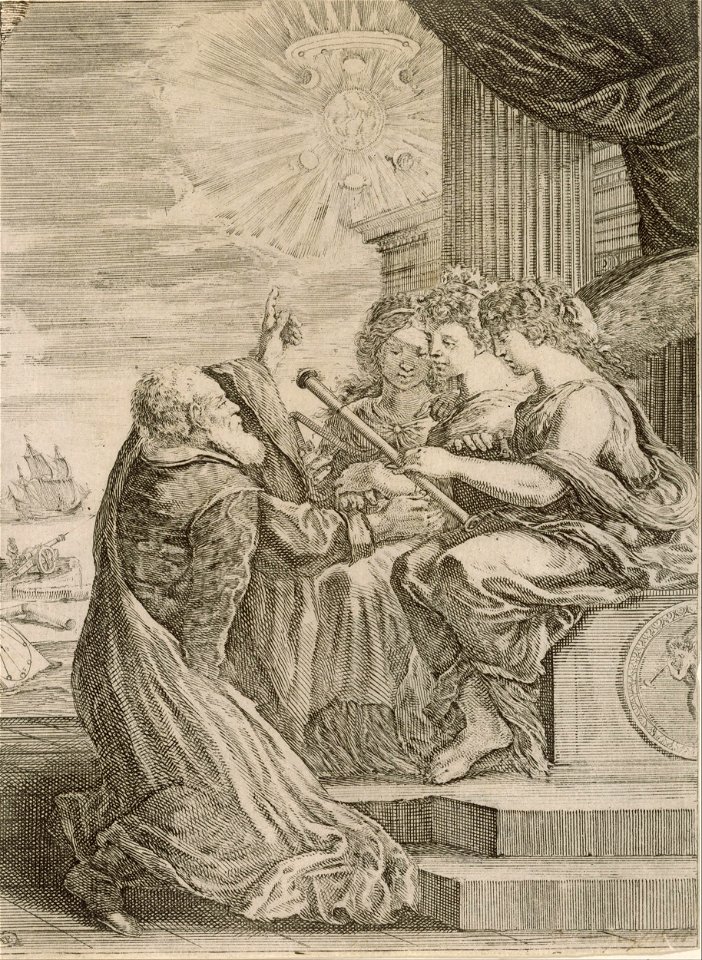 Stefano Della Bella - Frontispiece for the Opere di Galileo Galilei - Google Art Project