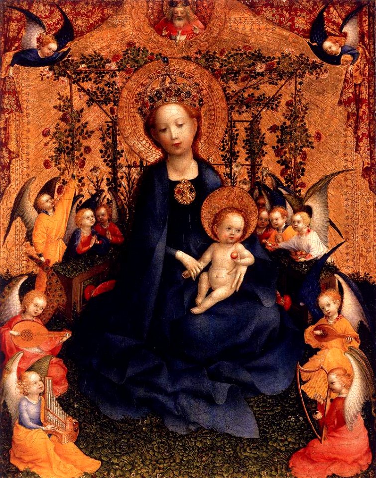 Stefan Lochner - Madonna of the Rose Bush - WGA13346