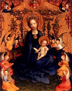 Stefan Lochner - Madonna of the Rose Bush - WGA13346