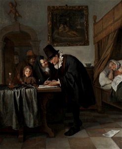 Jan Havicksz. Steen - The Doctor's Visit - Google Art ProjectFXD. Free illustration for personal and commercial use.