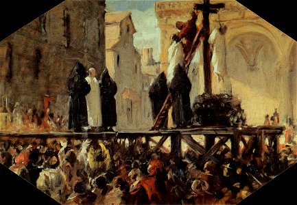 Stefano Ussi - The Execution of Savonarola - WGA24194