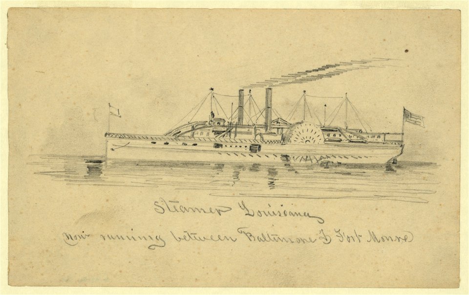 Steamer Louisiana now running between Baltimore & Fort Monroe LCCN2004660865