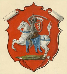 Stefan Batory, Pahonia. Стэфан Баторы, Пагоня (B. Starzyński, 1875-1900)