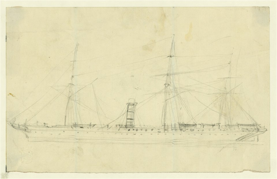 Steamship with three masts LCCN2004660041