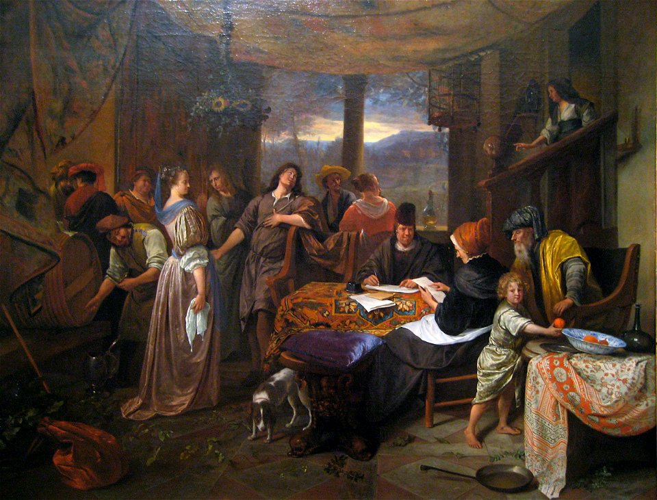 Steen, Jan Havickszoon - The Marriage of Tobias and Sarah - c. 1673